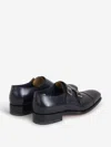Santoni Ira Double Monk Strap Shoe In Black
