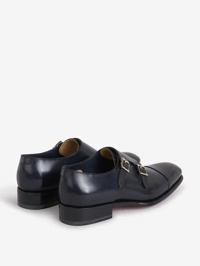 SANTONI SANTONI DOUBLE BUCKLE SHOES