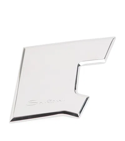 Santoni Double Buckle In Silver