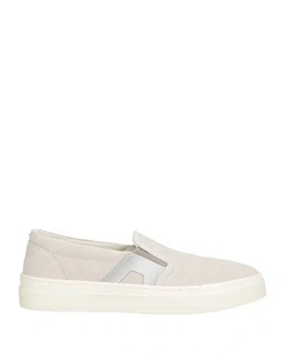 Santoni Double Buckle Sneaker Man Sneakers Light Grey Size 7 Leather In Neutral
