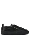 Santoni Double Strap Low-top Sneakers In Black