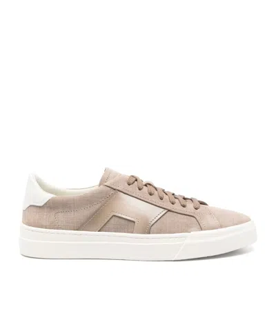 SANTONI DOUBLE BUCKLE SNEAKERS