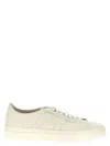 Santoni Leather Sneakers With Double Buckle-inspired Sides In White