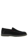Santoni Drain' Loafers In Black