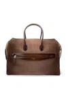 Santoni Duffle Bag In Brown