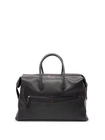 Santoni Duffle Bag In Green