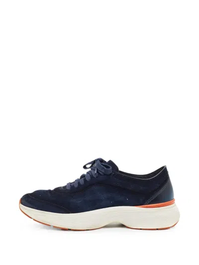 Pre-owned Santoni Easy Bounce Sneakers In Blue