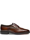 Santoni Easy Brogues In Brown