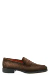 Santoni Easy Capsule Loafers In Brown