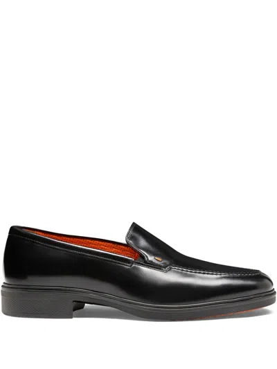 Santoni Easy Loafers In Black