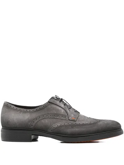 Santoni Easy Oxford-schuhe In Gray
