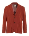 Santoni Edited By Marco Zanini Man Suit Jacket Rust Size 38 Polyester In Red