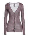 Santoni Edited By Marco Zanini Woman Cardigan Mauve Size 4 Viscose In Purple