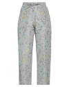 Santoni Edited By Marco Zanini Woman Pants Grey Size 4 Cotton, Polyester In Grey