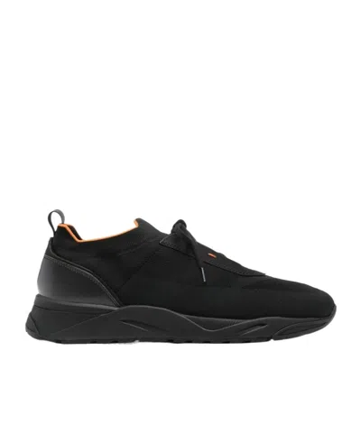 SANTONI SANTONI STRETCH LACE-UP SNEAKERS