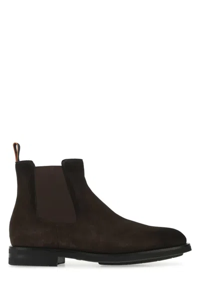 Santoni T50 Chelsea Boot In Brown