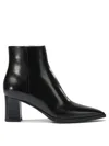Santoni "estel" 65 Mm Ankle Boots In Black