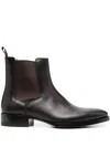 Santoni Eugene Chelsea Ankle Boots In Rot
