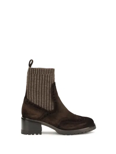 Santoni Ferret Boot In Brown
