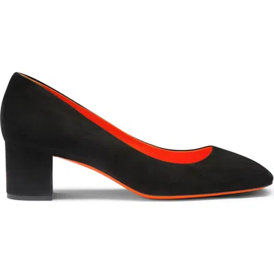 SANTONI SUEDE LOW-HEEL PUMP