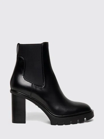 Santoni Flat Ankle Boot  Woman Color Black