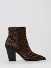 Santoni Leopard-print Block-heel Ankle Boots In Animal Print