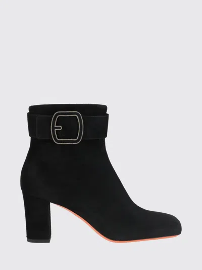 Santoni Flat Ankle Boot Woman Color Black