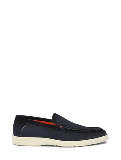 Santoni Flat Shoes Blue