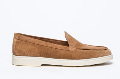 Santoni Flat Shoes In Brown