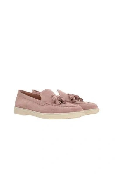 Santoni Flat Shoes In Pink