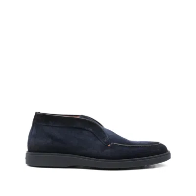 Santoni Gexu Loafer In Blue