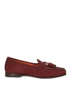 Santoni Goodyear Man Loafers Chocolate Brown Size 9 Leather In Brown
