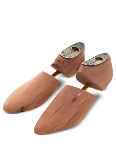 Santoni Grooved-texture Shoe Trees In Brown