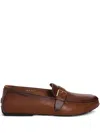 Santoni Hamel Loafers In Brown