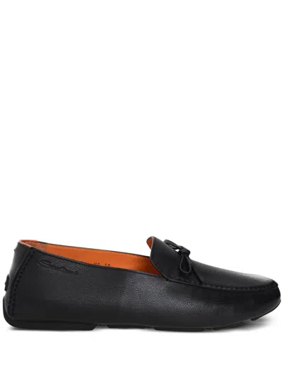 Santoni Havana Loafers In 黑色