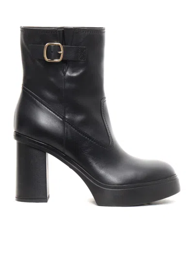 SANTONI HEELED ANKLE BOOTS