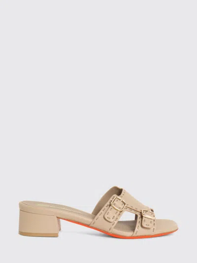 Santoni Heeled Sandal Woman  In Neutral