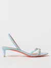 Santoni 50mm Leather Sandals In Blue