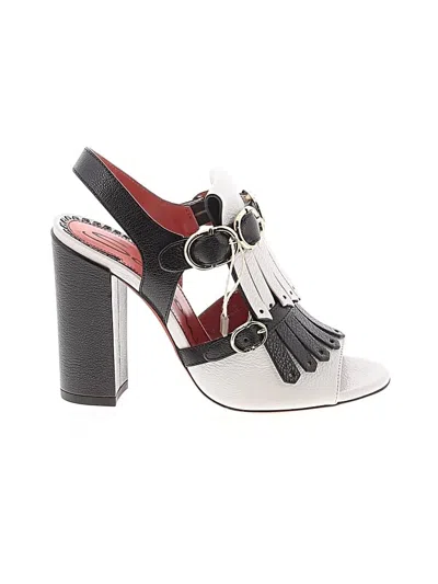 Pre-owned Santoni Heels In White