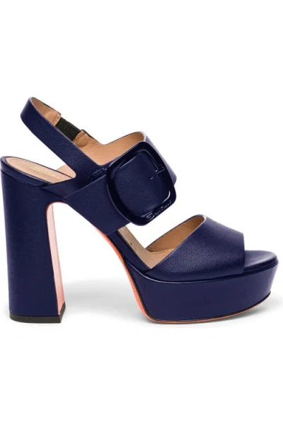Santoni High-heel Sandal In Blue
