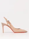 Santoni Audrey Leather Pumps Buckle Detail In Pink