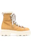 Santoni Houring Suede Boots In 褐色