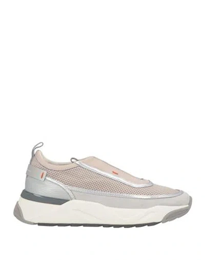 Santoni Innova By  Woman Sneakers Grey Size 8 Leather