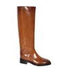 Santoni Riding Boot In Brown