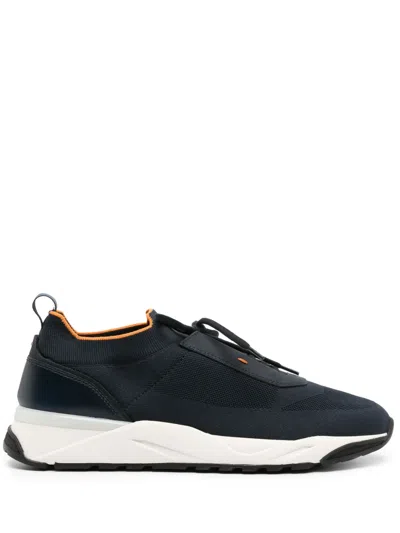 SANTONI KNITTED-UPPER SNEAKERS