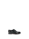 Santoni Man Lace-up Shoes Black Size 9 Leather In Black