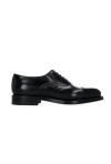 Santoni Lace Up Design Business Dress Shoes In Black