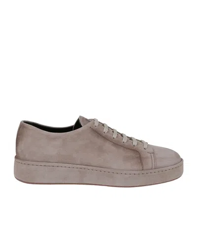 Santoni Lace-up Low-cut Skate Shoes In Gray