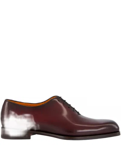 Santoni Lace-up Oxford Shoes In Multi