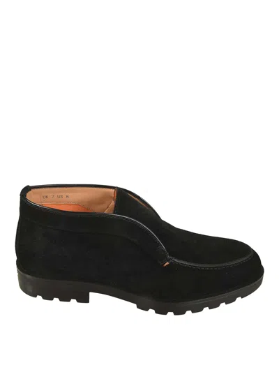 SANTONI ZAPATOS CON CORDONES - NEGRO